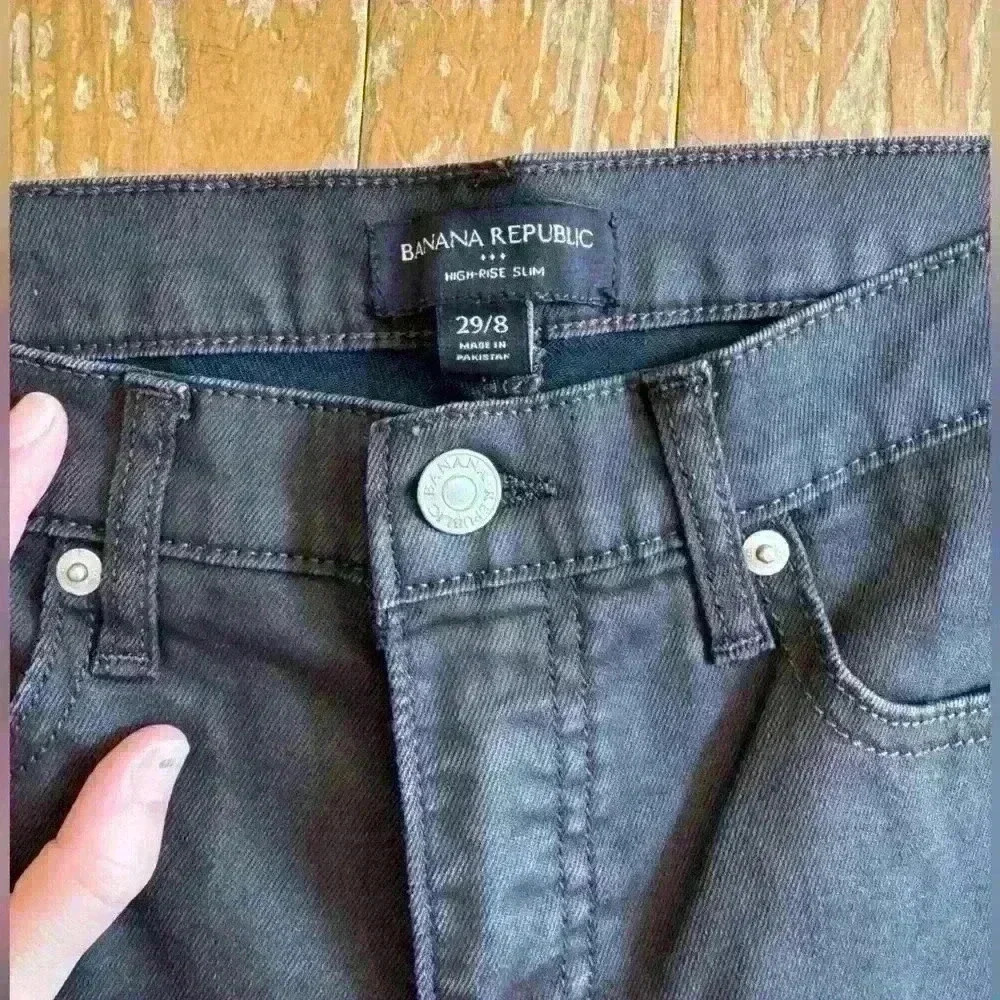 Banana Republic High-Rise Slim Fit Denim Women’s Pants, Barn Red, Size 29/8 - Picture 9 of 9